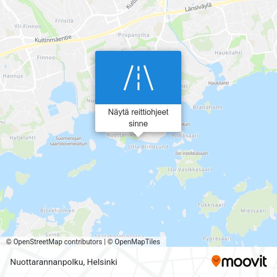 Nuottarannanpolku kartta