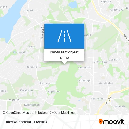 Jääskelänpolku kartta