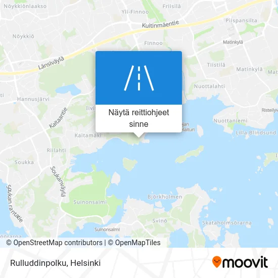 Rulluddinpolku kartta