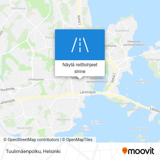 Tuulimäenpolku kartta