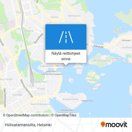 Hiilisatamansilta kartta