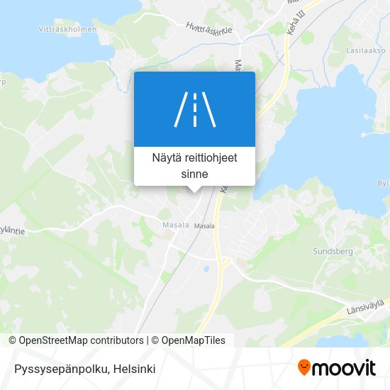Pyssysepänpolku kartta
