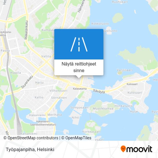 Työpajanpiha kartta