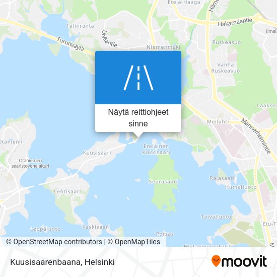Kuusisaarenbaana kartta