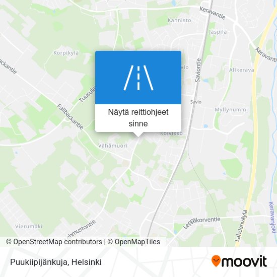 Puukiipijänkuja kartta
