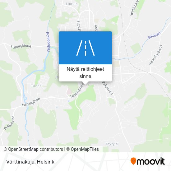 Värttinäkuja kartta