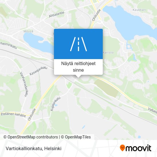 Vartiokallionkatu kartta