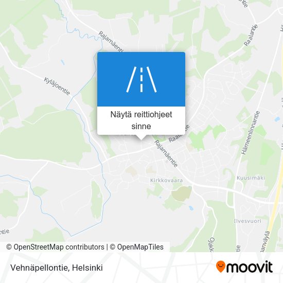 Vehnäpellontie kartta