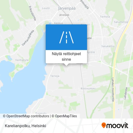 Karelianpolku kartta
