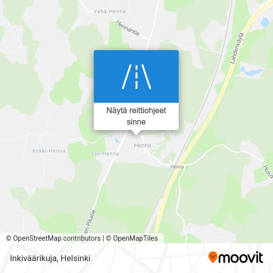 Inkiväärikuja kartta