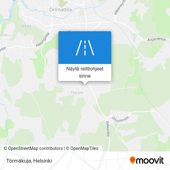 Törmäkuja kartta
