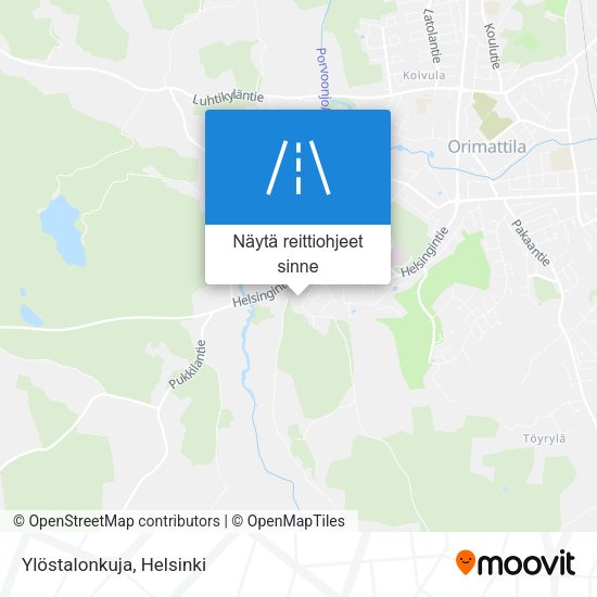 Ylöstalonkuja kartta
