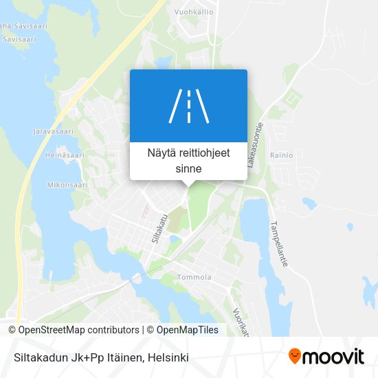 Siltakadun Jk+Pp Itäinen kartta