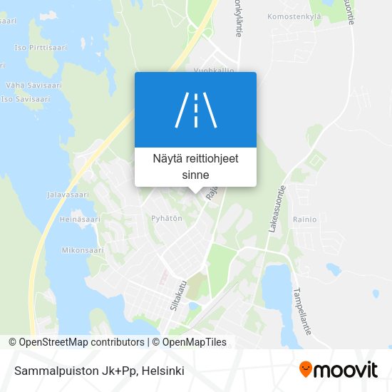 Sammalpuiston Jk+Pp kartta