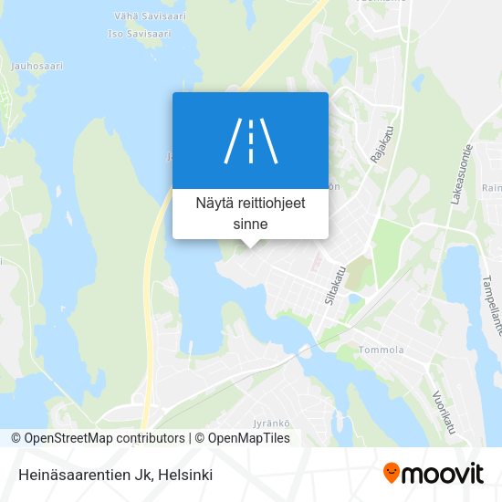 Heinäsaarentien Jk kartta