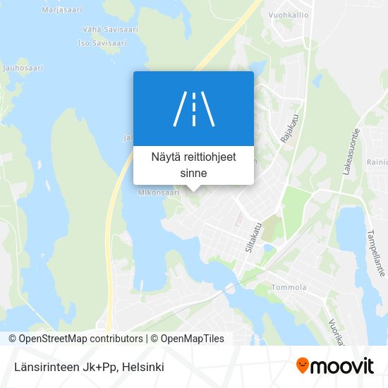 Länsirinteen Jk+Pp kartta