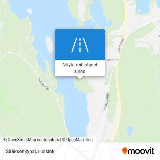 Sääksenkynsi kartta