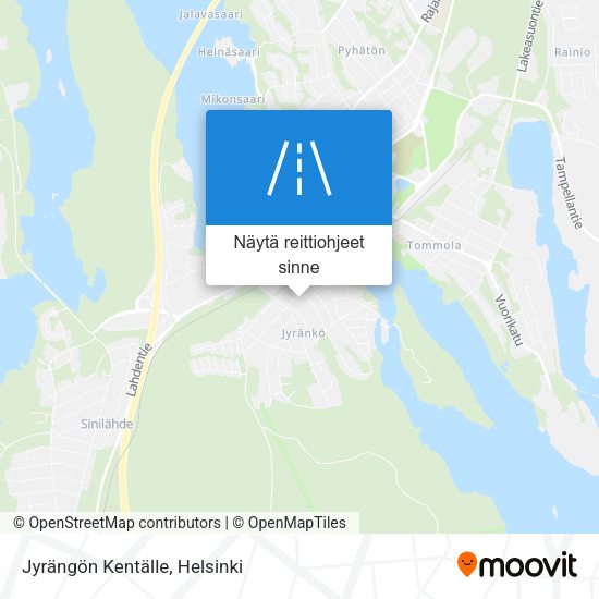 Jyrängön Kentälle kartta
