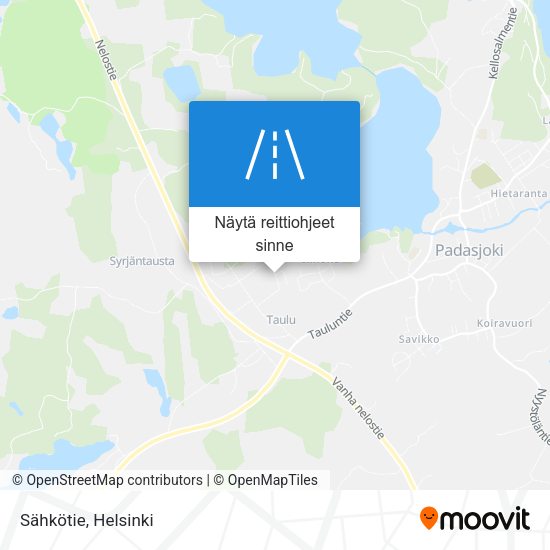 Sähkötie kartta
