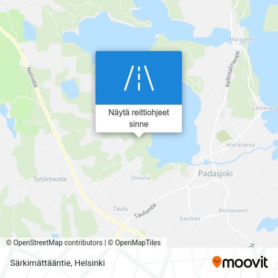 Särkimättääntie kartta