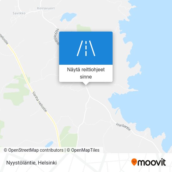 Nyystöläntie kartta