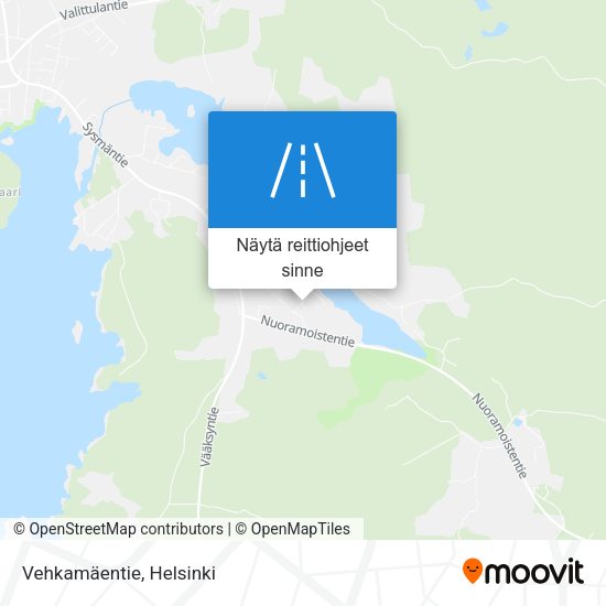 Vehkamäentie kartta