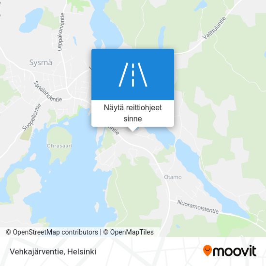 Vehkajärventie kartta