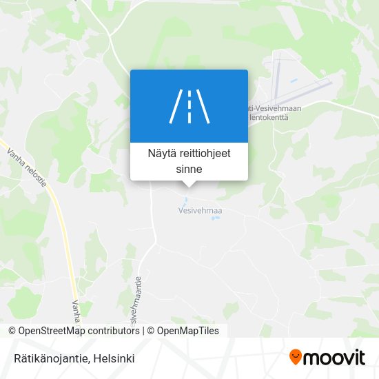 Rätikänojantie kartta