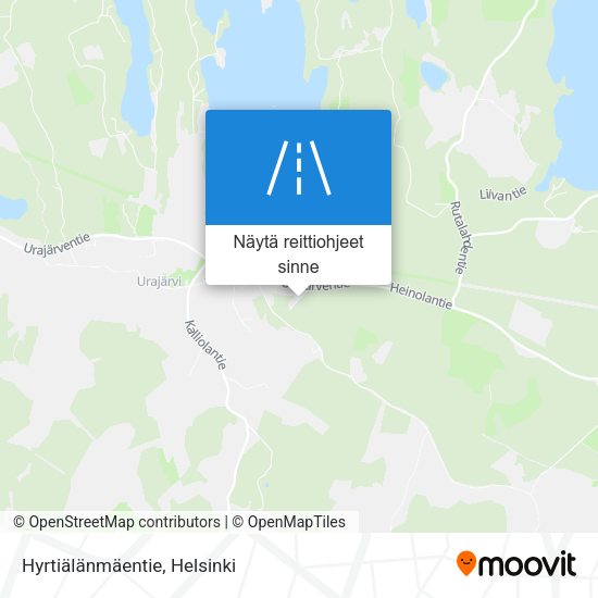 Hyrtiälänmäentie kartta