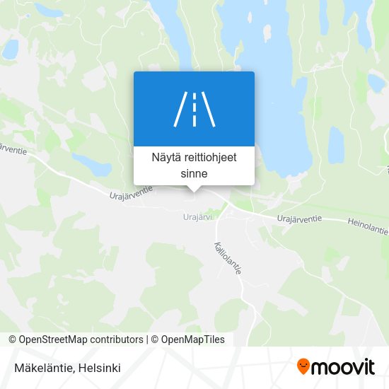 Mäkeläntie kartta