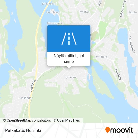 Pätkäkatu kartta