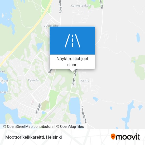 Moottorikelkkareitti kartta