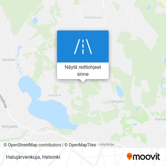 Halujärvenkuja kartta