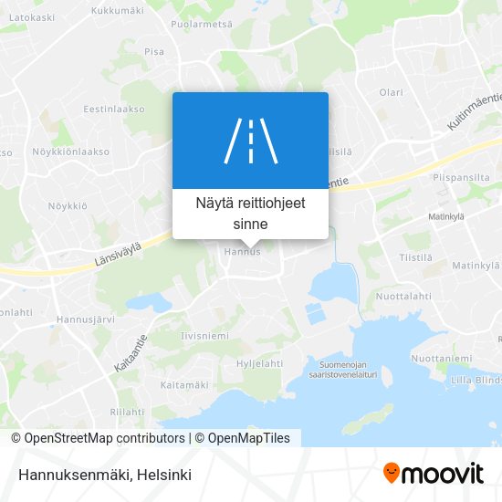 Hannuksenmäki kartta