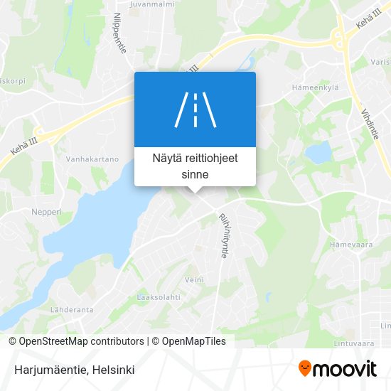Harjumäentie kartta