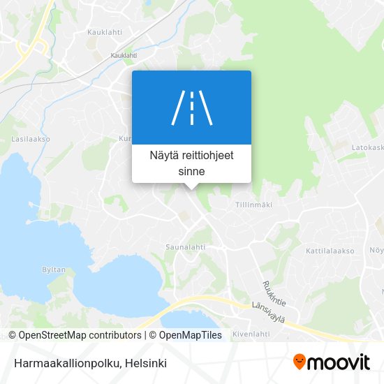 Harmaakallionpolku kartta