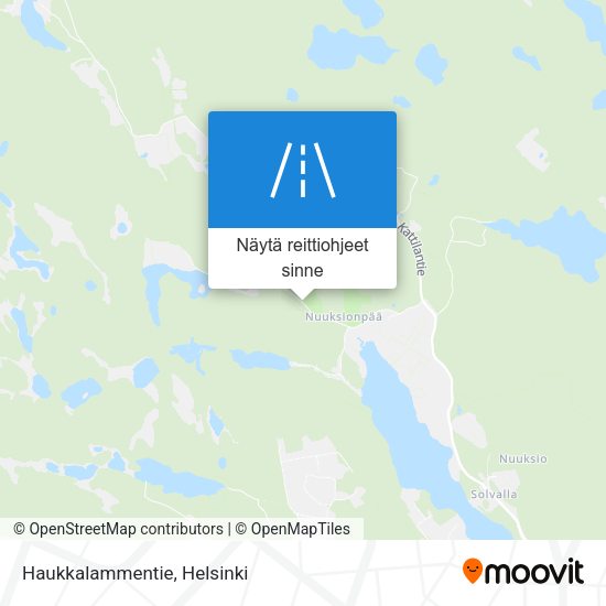 Haukkalammentie kartta