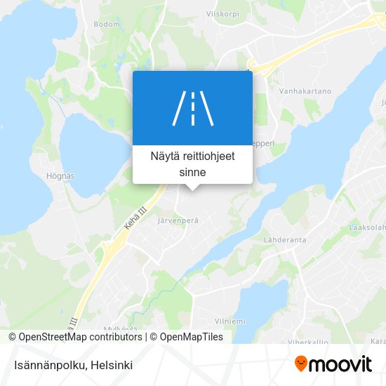 Isännänpolku kartta