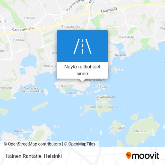 Itäinen Rantatie kartta