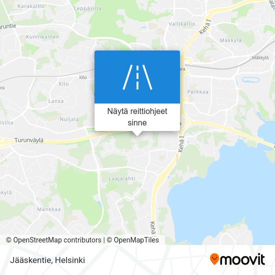 Jääskentie kartta