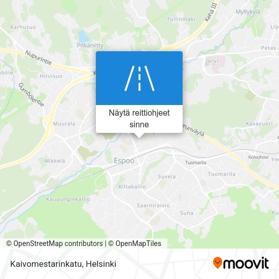 Kaivomestarinkatu kartta