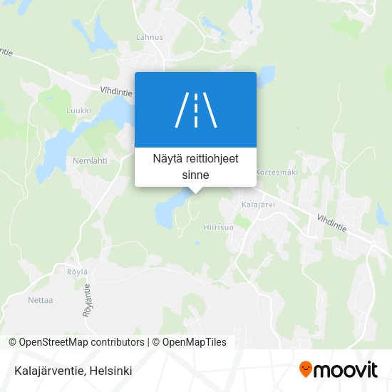 Kalajärventie kartta
