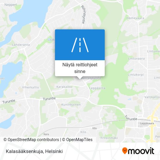 Kalasääksenkuja kartta