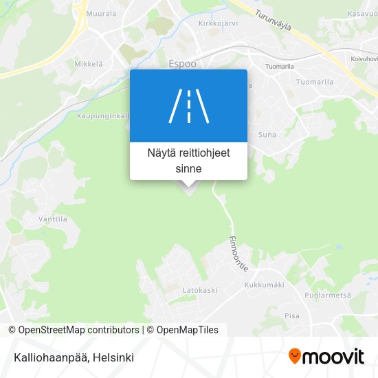 Kalliohaanpää kartta