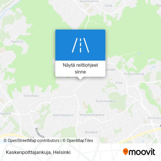 Kaskenpolttajankuja kartta