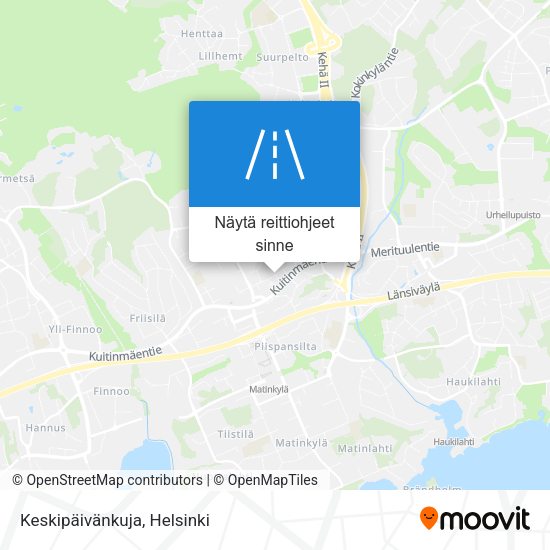 Keskipäivänkuja kartta