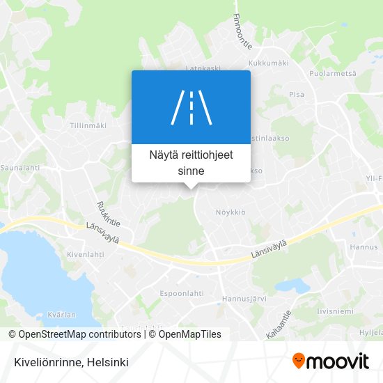 Kiveliönrinne kartta