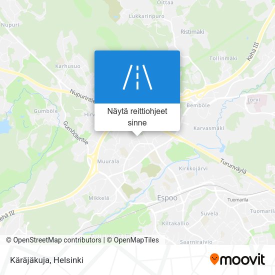Käräjäkuja kartta