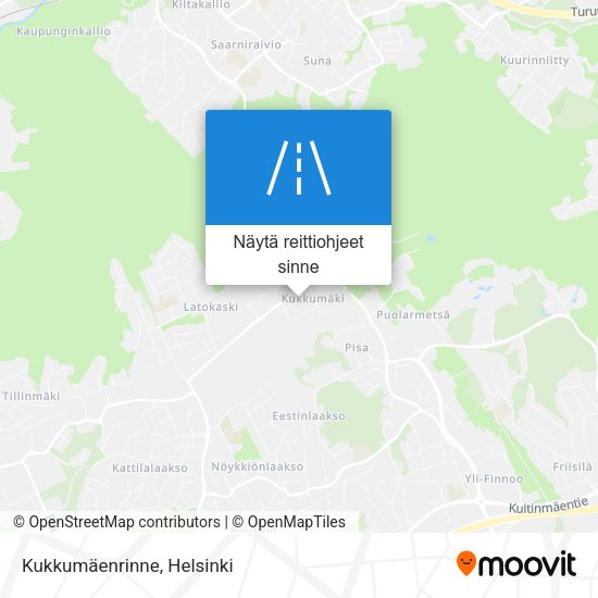 Kukkumäenrinne kartta