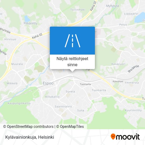 Kylävainionkuja kartta